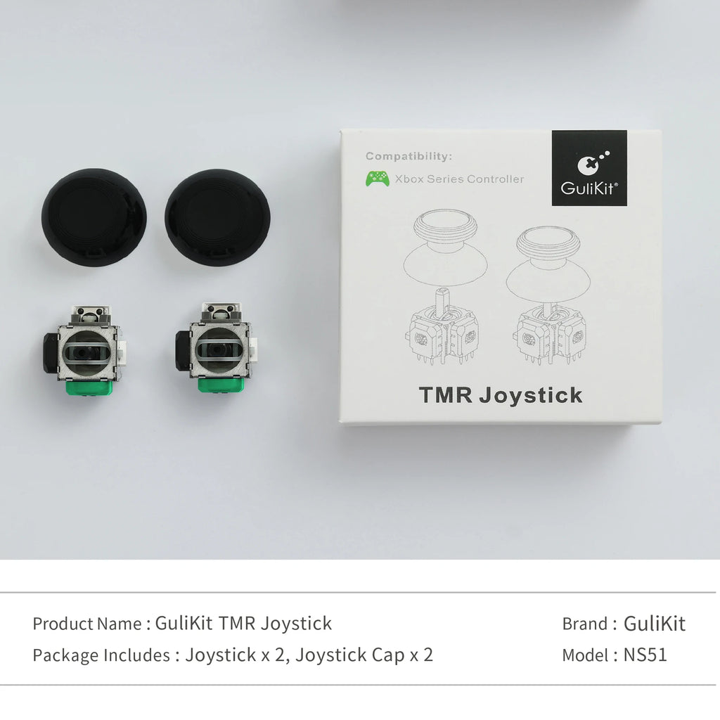 TMR Joystick with Stick Cap for PS4 PS5/PS5 Edge Gamepad for Switch Pro Xbox Series Controller Game Accessories Repair